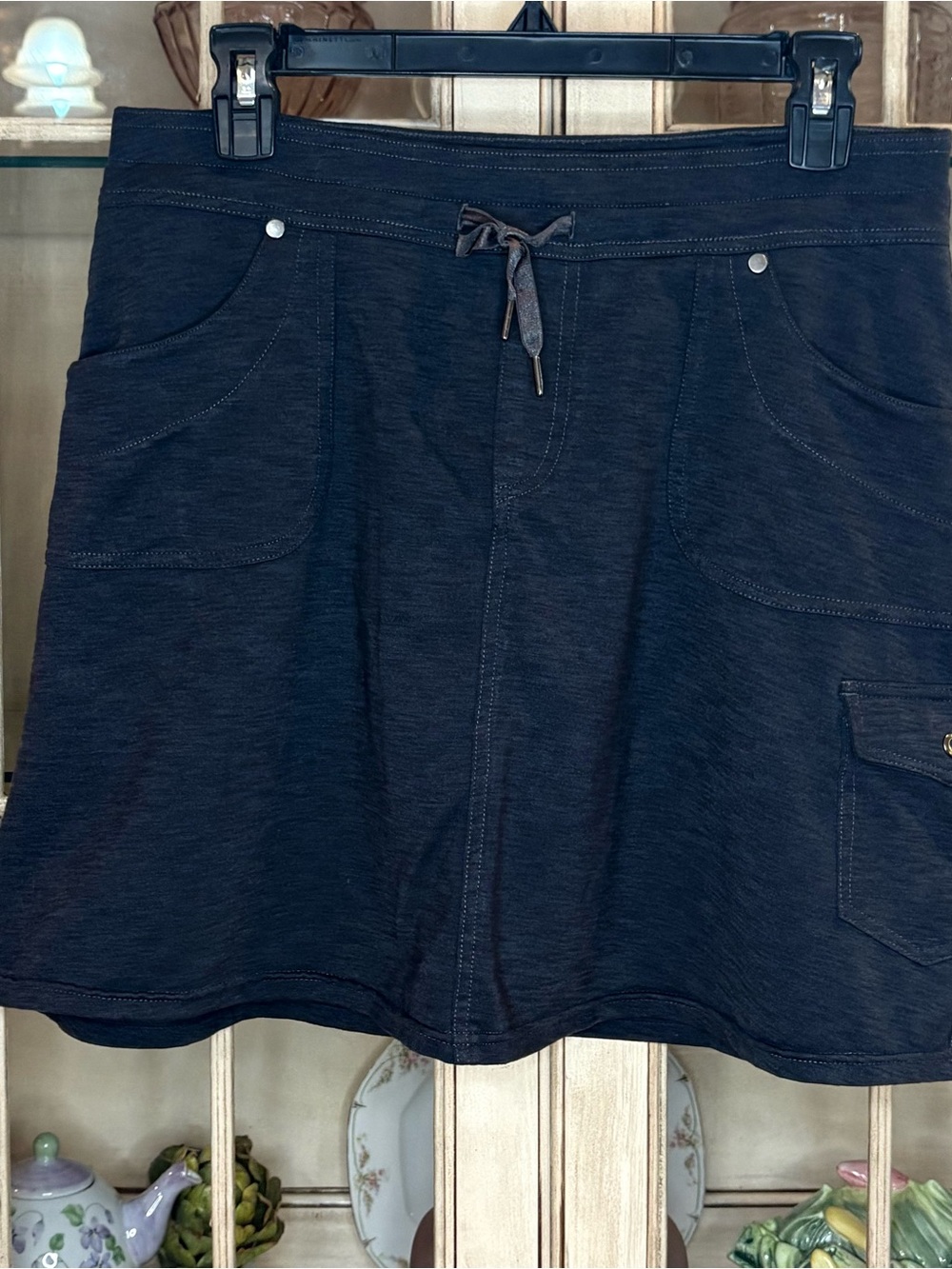 Kuhl Charcoal Women’s Skort with Drawstring Waist and Multi Pockets